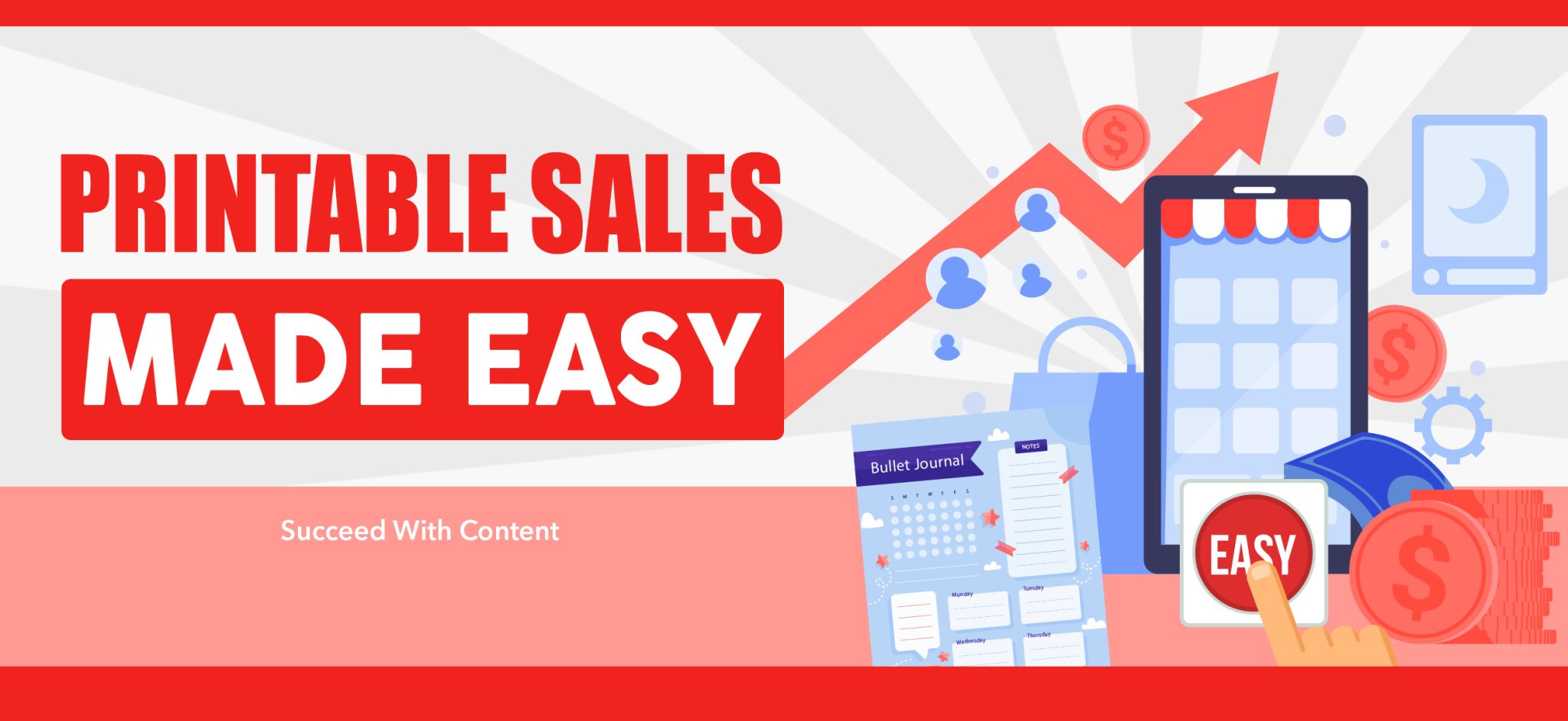 Printable Sales Made Easy Banner
