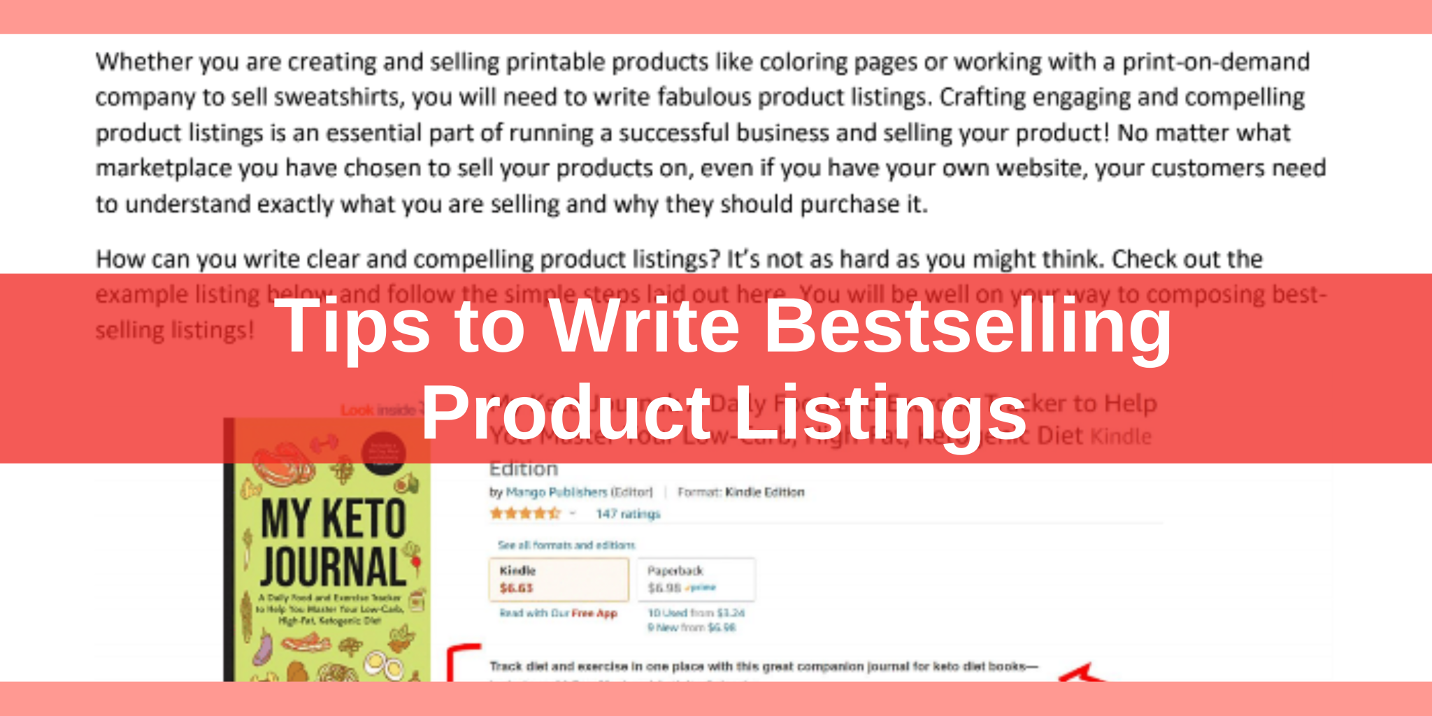 Tips to Write Bestselling Product Listings