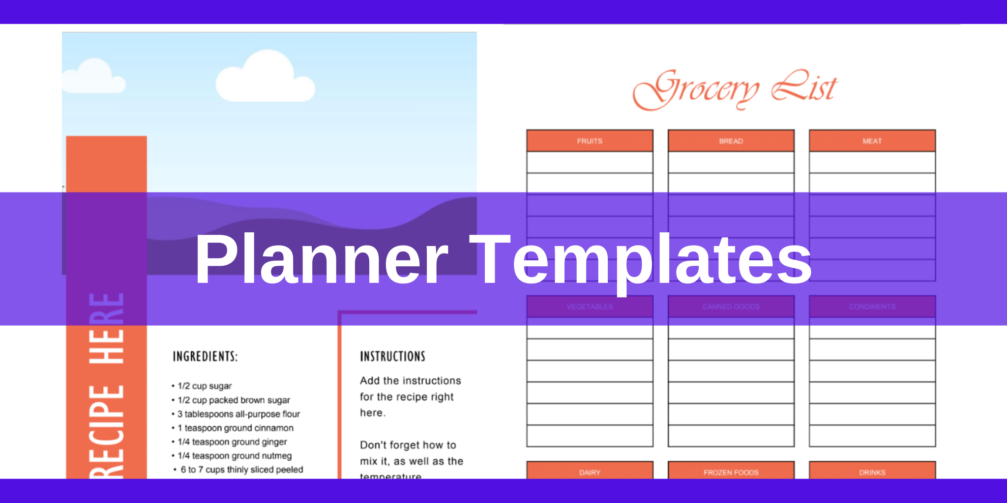Upsell Planner Templates
