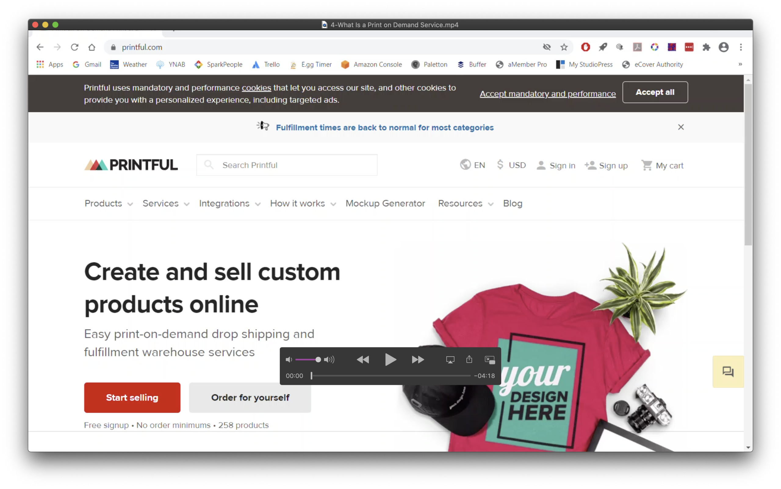 video screenshot