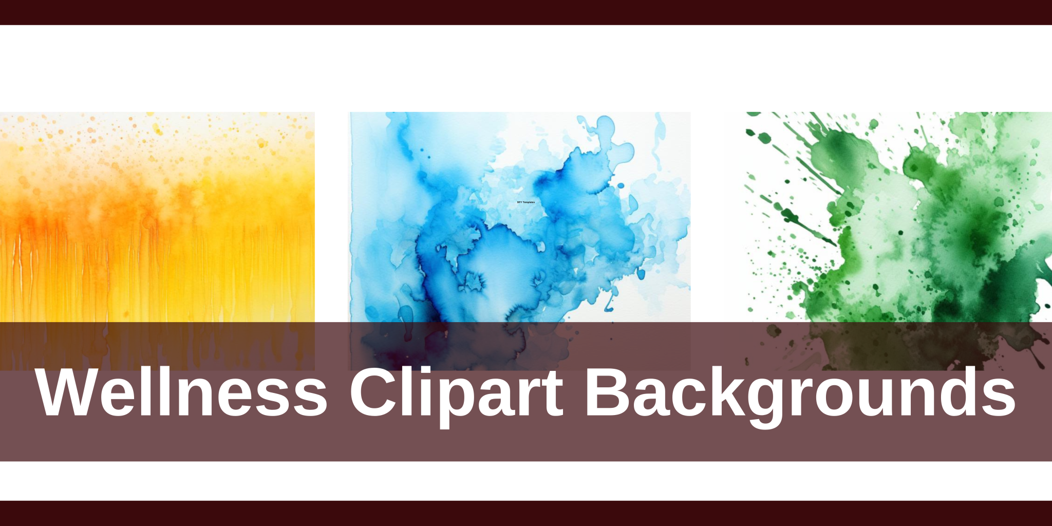 Wellness Clipart Backgrounds