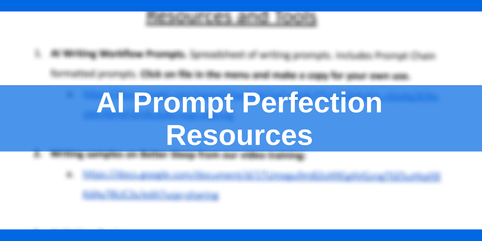AI Prompt Perfection Resources