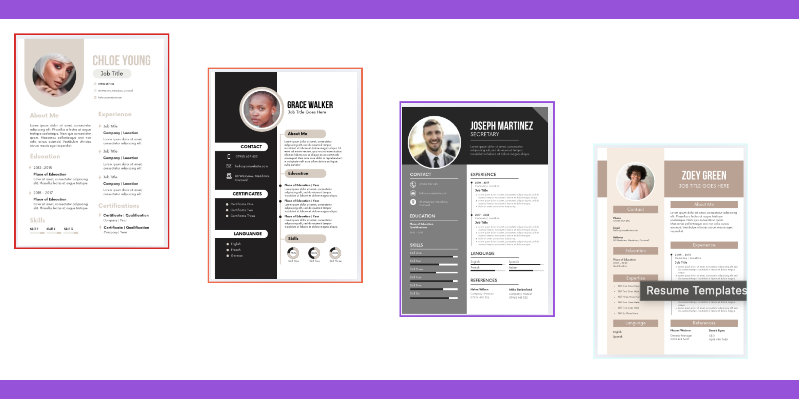 Resume Templates 2