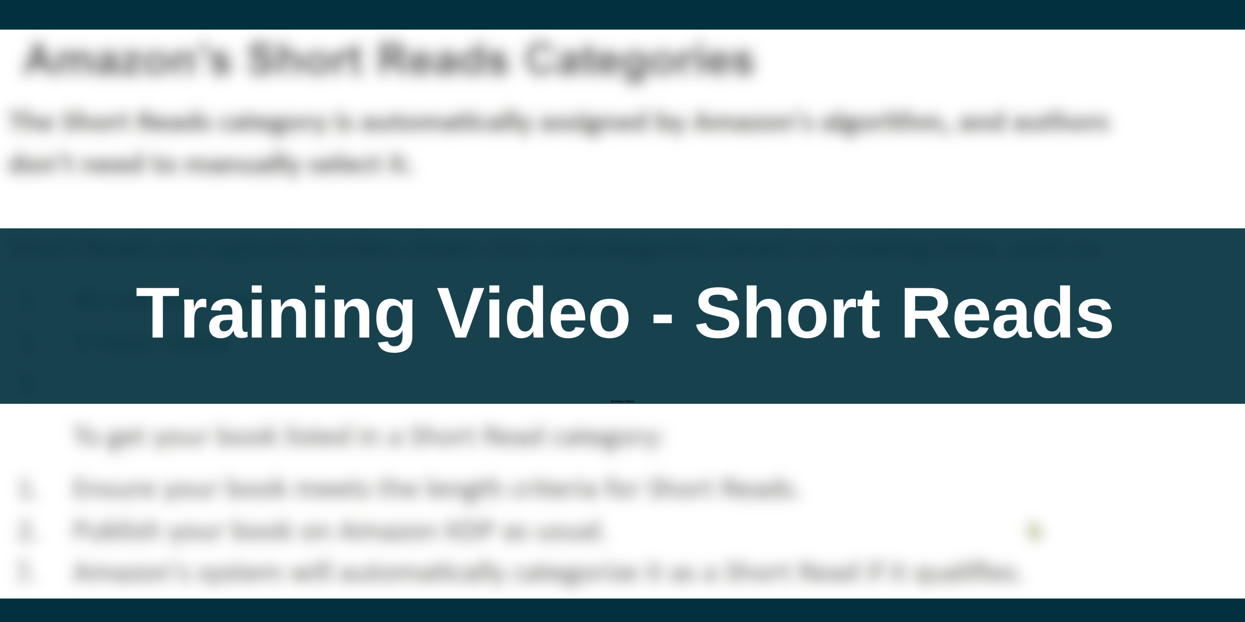 Training Video - Short Reads