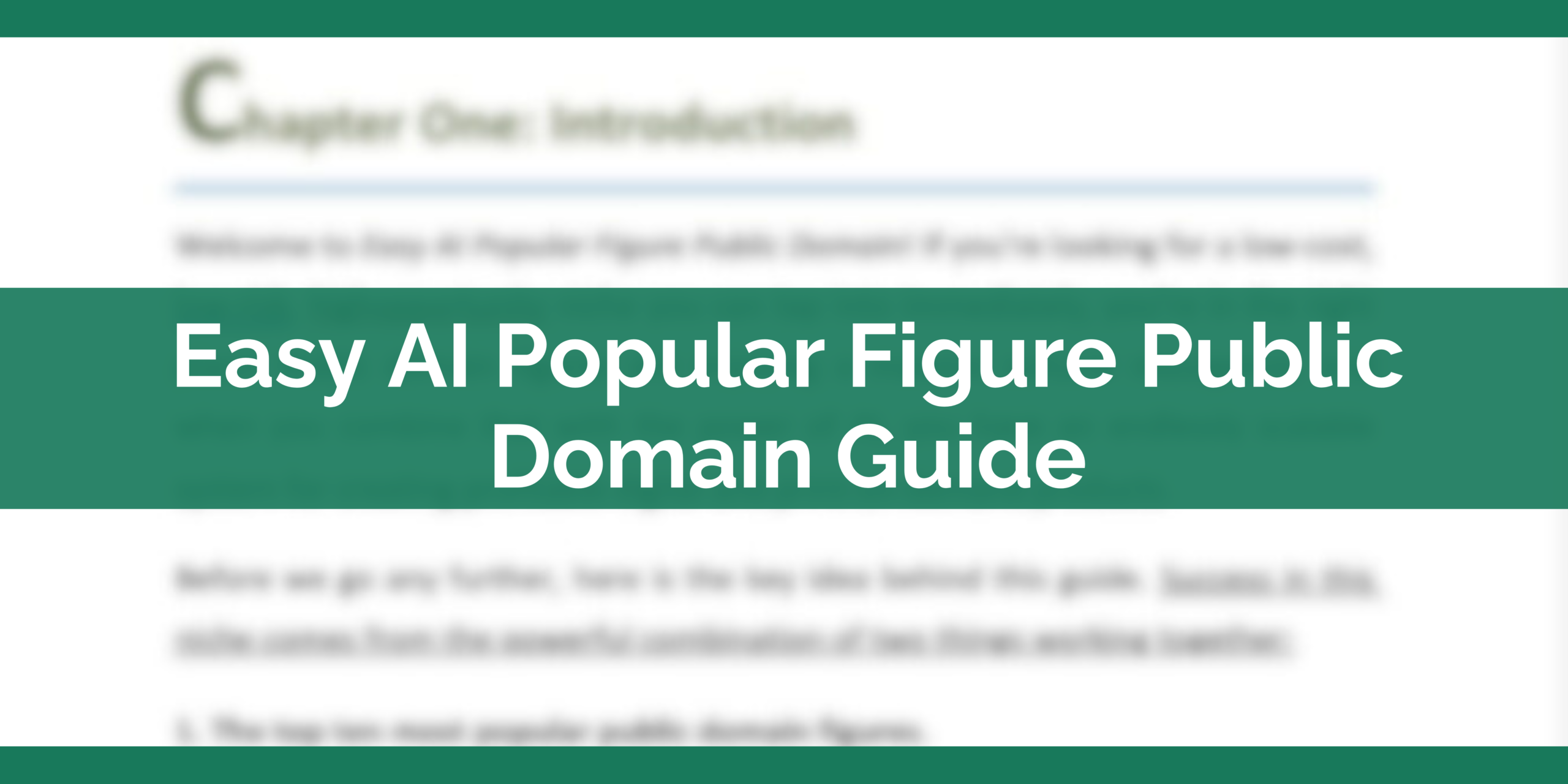Easy AI Popular Figure Public Domain Guide