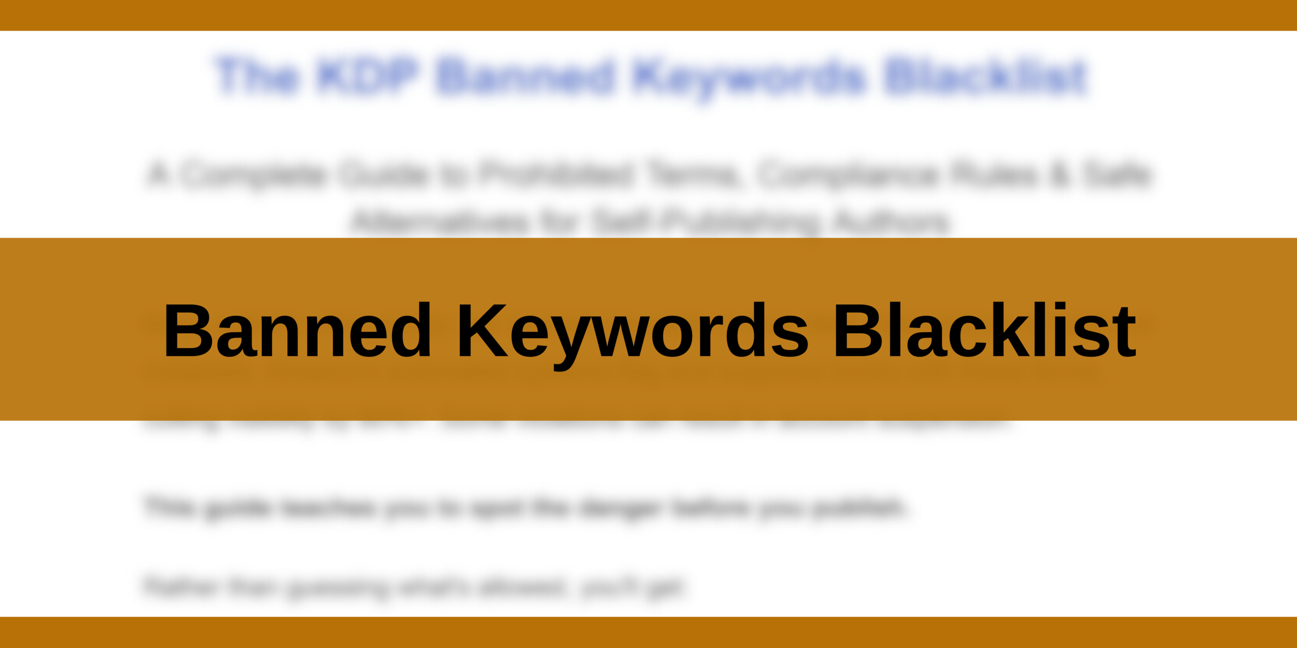 Banned Keywords Blacklist