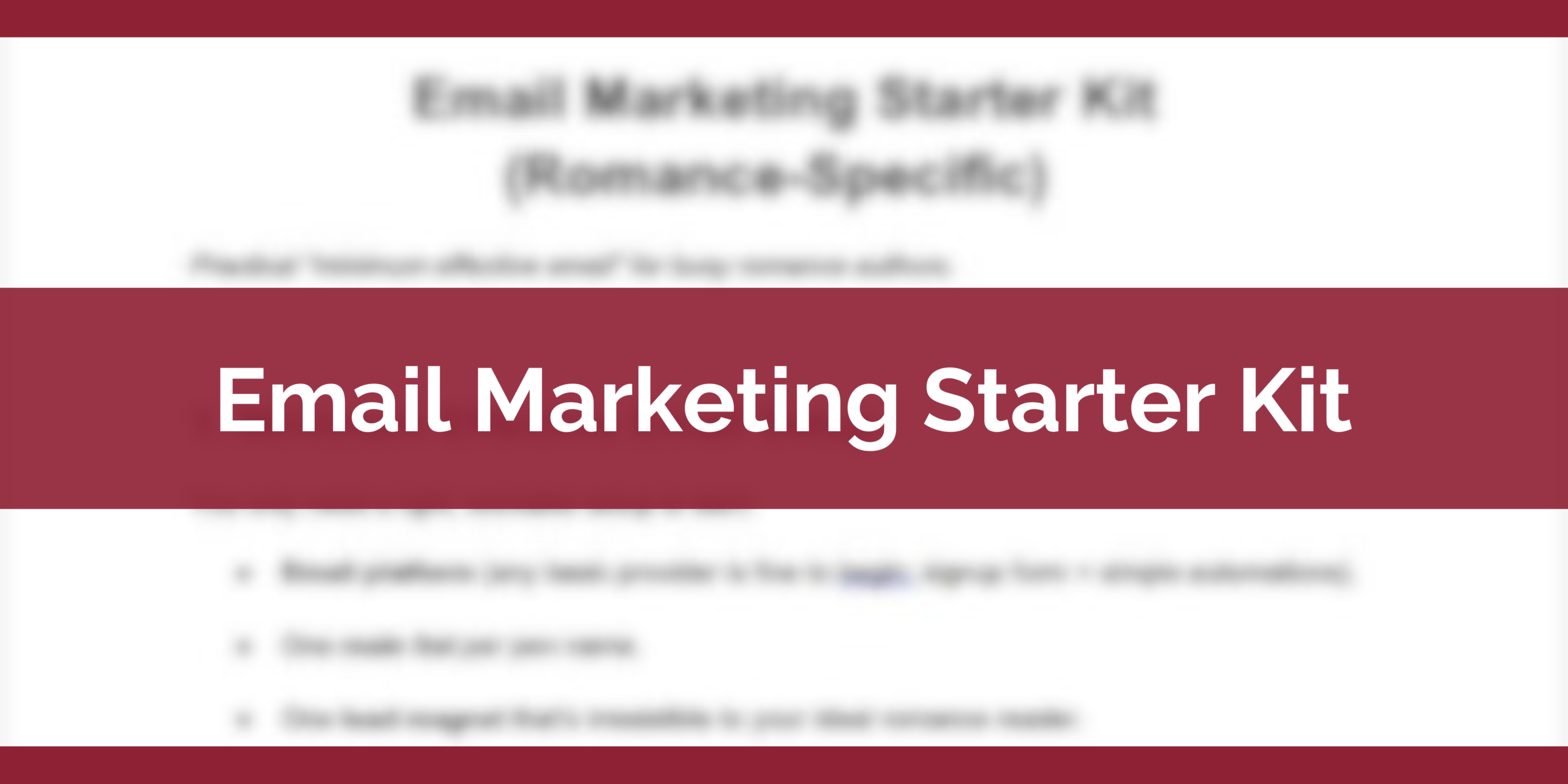 Email Marketing Starter Kit