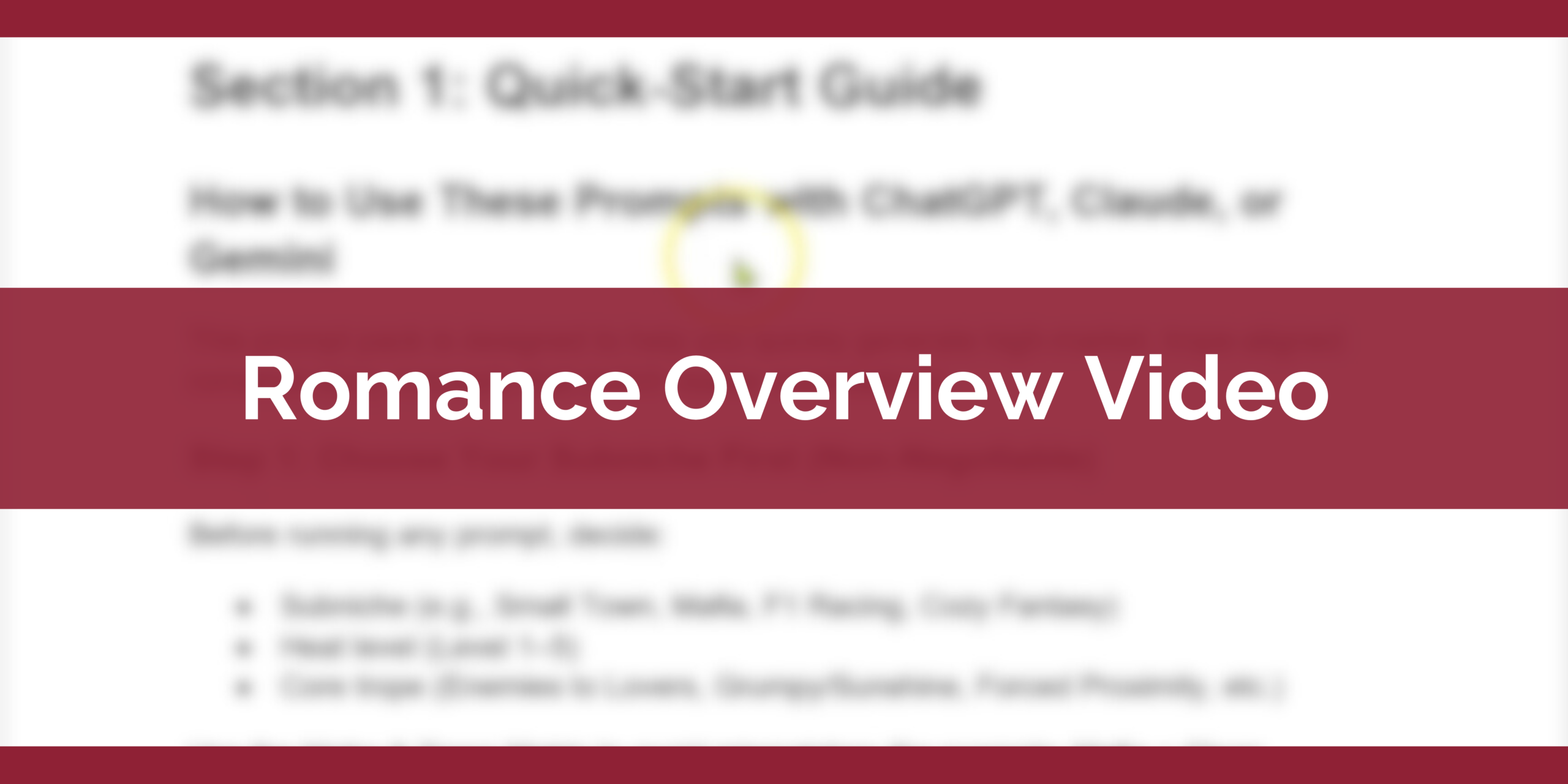 Romance Overview Video