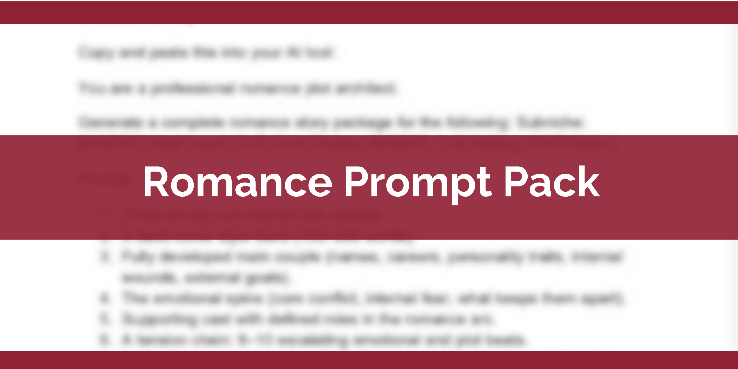 Romance Prompt Pack