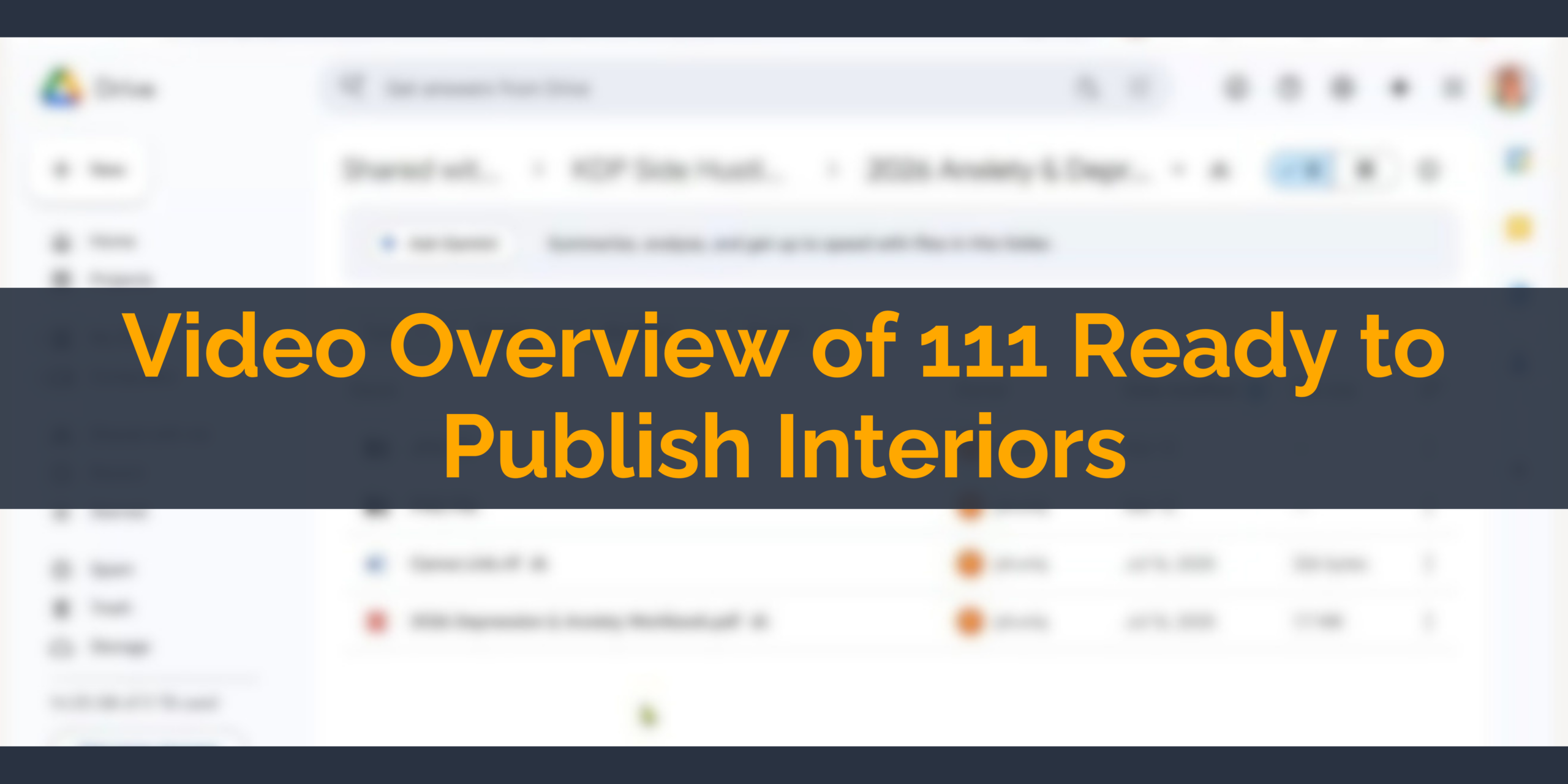 Video Overview of 111 Ready to Publish Interiors
